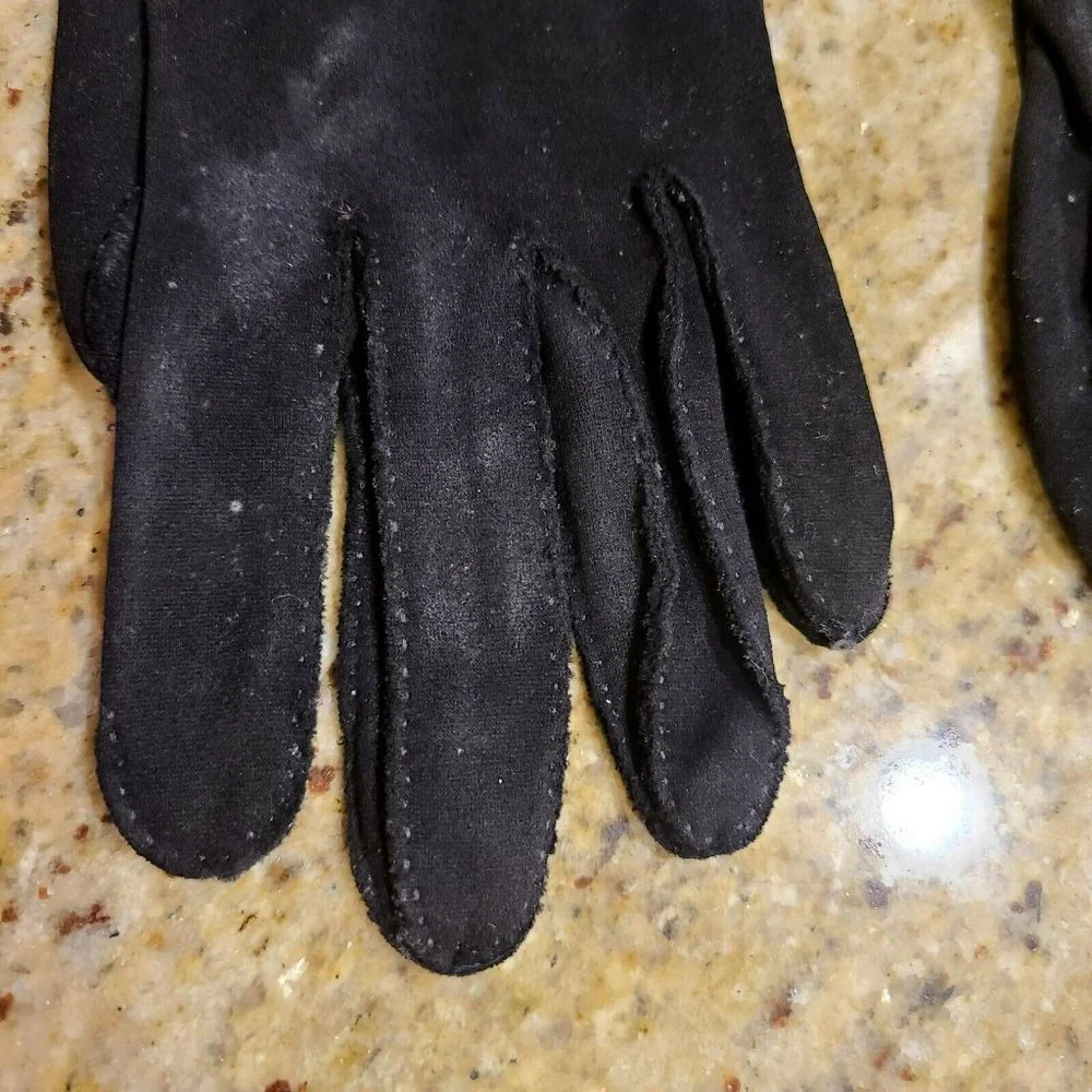 Vintage Crescendoe Leather Suede Gloves Womens Size 6.5 ~ 6